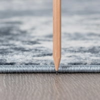 שטיח אזור עכשווי מופשט אפור מקורה רץ קל לניקוי