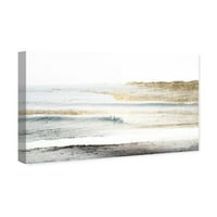 ווינווד סטודיו ימי והחוף קיר אמנות הדפסי בד 'חוף נוף לבן' החוף-זהב, לבן
