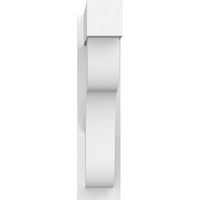 7 W 30 D 30 H כרמל אדריכלי ציון PVC Outlooker עם קצוות בלוק