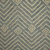 מלבן גיאומטרי מודרני אזור שטיח, כחול, 8, - חתיכה