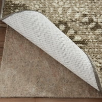 מורשת הבית של מוהוק אינדה גריי שטיח שטח מודפס גיאומטרי מסורתי, 5 'אקס 8', אפור וחום