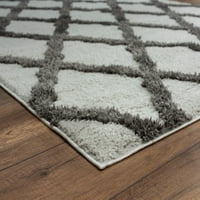 יונייטד אורגים של אמריקה קווינסלנד גיאומטרית, שטיח אזור מודרני בעבודת יד, 5.25 '7.17'