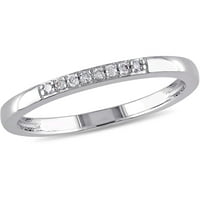 Miabella Diamond מבטא סטרלינג סטרלינג טבעת הבטחה
