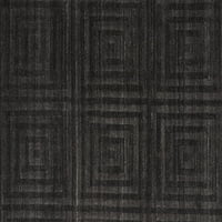 Savona Luxe Viscose שטיח, שטיח ערימה גבוה, אפור אספלט, 5ft-6in 8ft-6in
