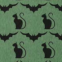 פשוט חתולים דייזי ועטלפים מרווה ליל כל הקדושים שטיח אזור צ'ניל, 3 '5'
