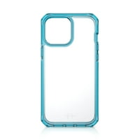 מקרה Supreme -R עבור iPhone Pro - חומרים ממוחזרים - סדרה ברורה - כחול בהיר ושקוף