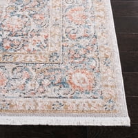 שטיח אזור מצוקה מסורתי של שיבן קווינלן, ורד אפור, 4 '6'