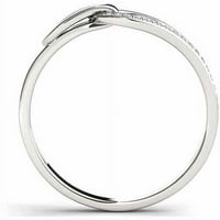 קראט T.W. יהלום 10KT טבעת אופנה זהב לבן