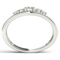 קראט T.W. סט טבעת אירוסין של יהלום קלאסי 14K זהב לבן