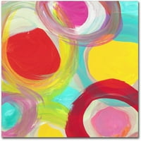 סימן מסחרי אמנות 'צבעוני שמש עיגולים כיכר 1' בד אמנות על ידי איימי ואנגסגרד