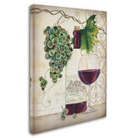 סימן מסחרי אמנות 'שאטו פלוט יין 2' אמנות בד מאת ז ' אן פלוט