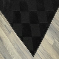 שטיח גרלנד יהלום רגל. שטיח שטח שטיח גדול שחור שחור