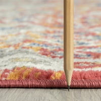 שטיח אזור מעבר מזרחי רץ מקורה רב צבעוני קל לניקוי