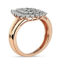 Imperial 10K GOLD GOLD 1 10CT טבעת אשכול יהלומים TDW לנשים