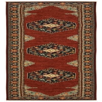 וינס שטיח רץ מזרחי מסורתי, אדום כחול 4, 2 '6'