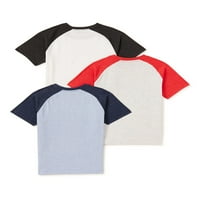 חולצת טריקו של טוני הוק בנים שרוול קצר, חולצת טריקו, 3 חבילה, בגדלים 4-16