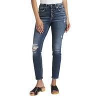 סילבר ג'ינס ושות 'אייברי ג'ינס רזים גבוהים רזים, מידות המותניים 24-36