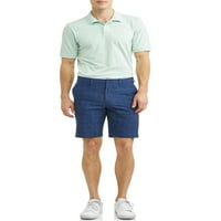 בן הוגאן גברים של פעיל פלורידה משובץ גולף מכנסיים קצרים, ביצועים שטוח קדמי עם 4-דרך למתוח