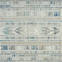 שטיח שטיח עכשווי שבטי רב-צבעוני סלון קל לניקוי קל