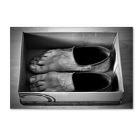 סימן מסחרי אמנות 'נעליים חדשות' אמנות בד מאת פול גיבני