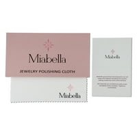 Miabella's 1- קראט יצר אמרלד ספיר לבן צהוב מכסף 3 חלקים סט כלה