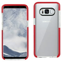 Samsung Galaxy S Edge S Plus tpu שקוף רך באדום ברור לשימוש עם Samsung Galaxy S Edge 8-Pack