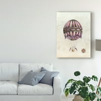 סימן מסחרי אמנות 'וינטג' בלוני אוויר חם I 'אמנות קנבס מאת נעמי מקוויט