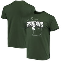 גברים של ירוק מישיגן מדינת ספרטנים קרן מדינת חולצה