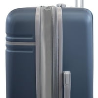 Varsity 3 חלקים הניתנים להרחבה סט מזוודות, אפור כחול צפחה