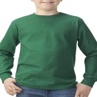 פירות של נערים נול 4- חולצת צוואר שרוול ארוך של שרוול ארוך עם שרוולי צלעות