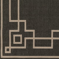 אורגים אומנותיים שטיח אזור מוצק של אלפרסקו, גמל שחור, 2'3 11'9