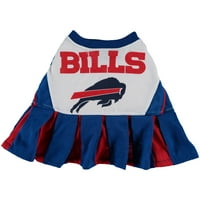 חיות מחמד ראשונות NFL Buffalo Bills מעודדות מעודדות, שמלת חיית מחמד בגדלים זמינה. תלבושת כלבים מורשית