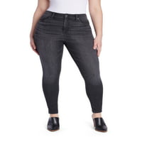 זמן וטרו ג'ינס מפותל גבוה של נשים, 29 תסרים רגילים, בגדלים 4-22