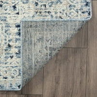 שטיח שטיחים מסורתיים כחול מזרח, סלון כחול קל לניקוי