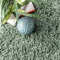 שטיח שטיח אזור בלזה שאג, 10 '2 14', ירוק