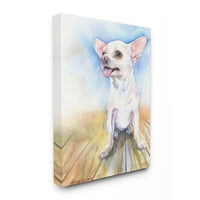 תעשיות סטופל צ'יוואווה כלב חיות מחמד חיות מחיה צבעי מים בצבעי קיר קיר קיר מאת ג'ורג 'דיאצ'נקו
