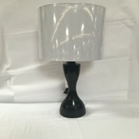 עמוד התווך מנורת שולחן שחור