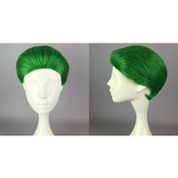 מציאות ייחודיות פאות שיער אנושיות לנשים ליידי 12 פאות ירוקות עם פאה בסגנון אנימה כובע פאה