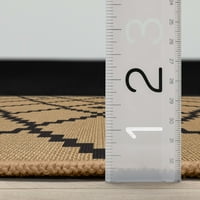 היטב יוטה ארוג אקיטה מודרנית מרוקאית שטיח שטיח שטח 5 '7'