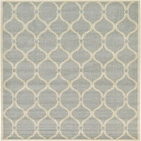 ייחודי נול מקורה מלבן גיאומטרי מודרני שטיחים באזור כחול בז', 5 ' 8 ' 0