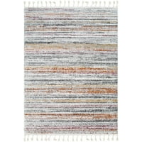 אורגים אמנותיים פולאריס שנהב אדום 9 '12' שטיח אזור מלבן מודרני