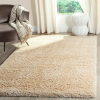 שטיח שטיח אזור פוליאסטר מוצק של רינו דיקון, בז 'קל, 9' 12 '
