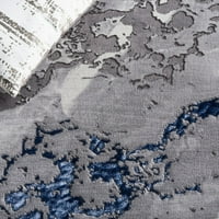 Craft Shevon שטיח אזור מופשט, 9 '12', כחול אפור